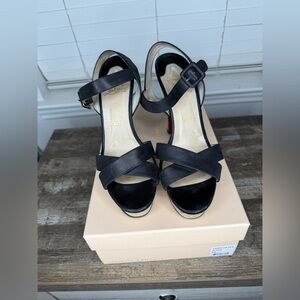 Christian Louboutin Black Strappy Heels